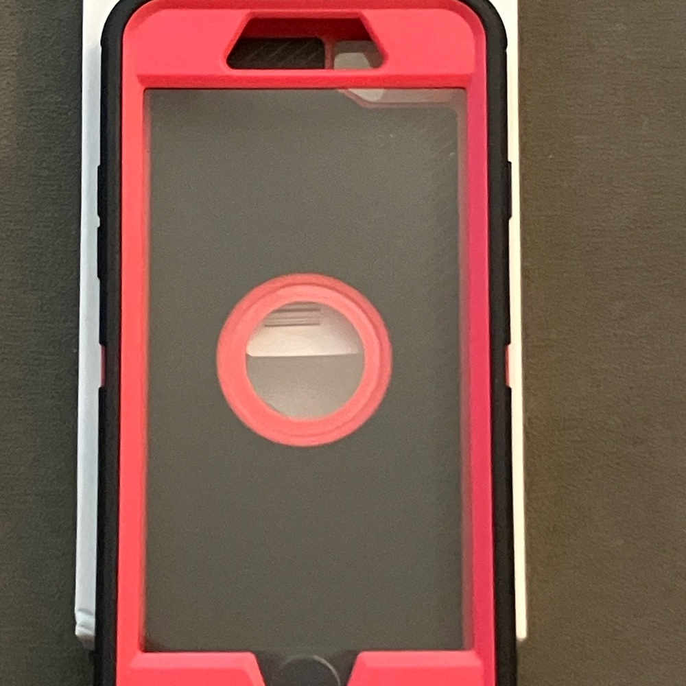 Protective Pink and Black Case for iPhone SE 2nd/3rd Gen